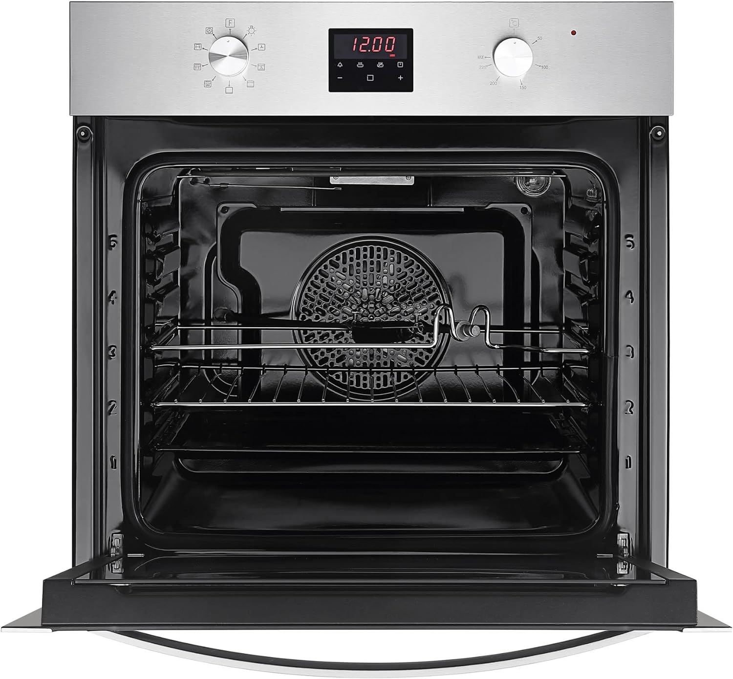 Empava Electric Oven, Built In Oven 72L, Electric Oven Built In, Ovens Electric Built In 12 Functions, Installed Ovens 60cm, Single Oven with Timer,Fan Oven,Fan Ovens Electric Built In,Stainless Steel - Amazing Gadgets Outlet