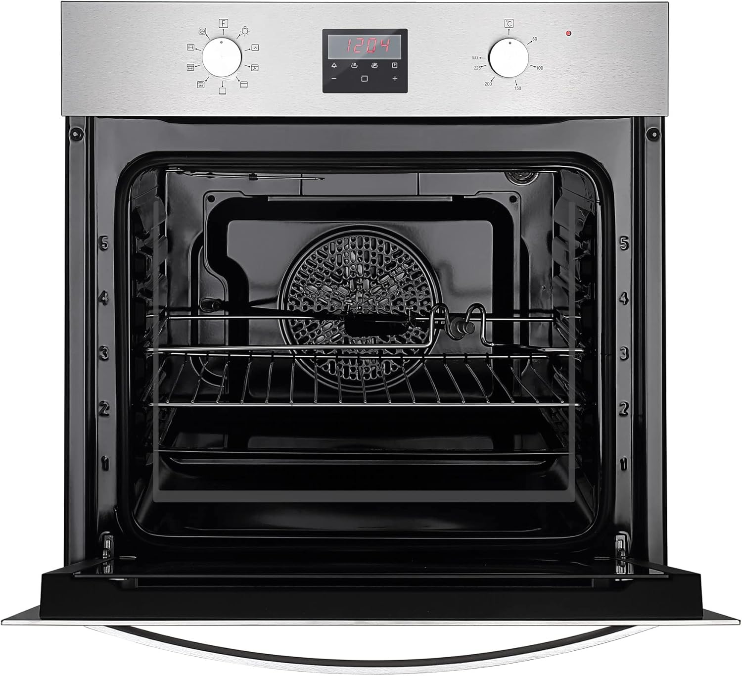 Empava Electric Oven, Built In Oven 72L, Steam Oven, Built in Electric Oven 2800W, Electric Oven Built In, Ovens,Fan Assisted Oven, Fan Oven, Single Oven, 9 Functions Electric Ovens 360°Rotisserie - Amazing Gadgets Outlet