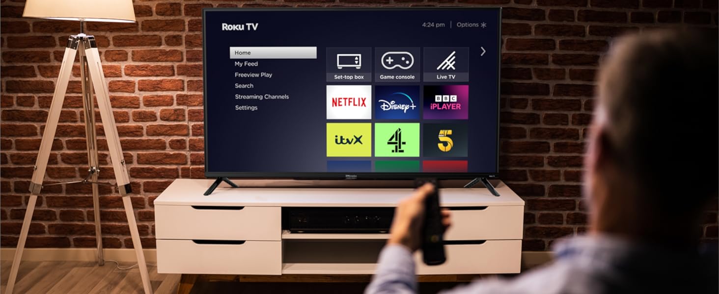 EMtronics EM32ROK Roku TV 32" Inch HD Ready 720p Smart with Netflix, Disney+, BBC, Freeview Play, Dolby Audio, Mobile Control and 3 x HDMI, USB - Black (2024 Model)   Import  Single ASIN  Import  Multiple ASIN ×Product customization Genera - Amazing Gadgets Outlet