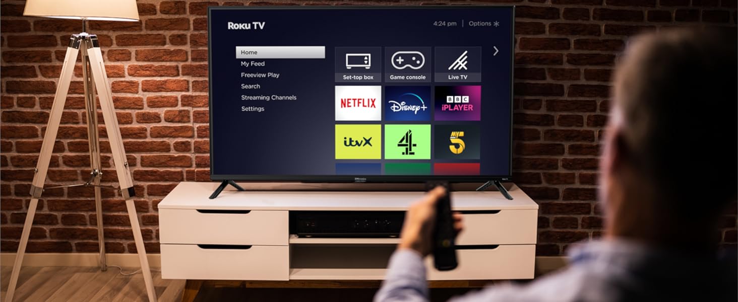 EMtronics EM40ROK Roku TV 40" Inch Full HD 1080p Smart with Netflix, Disney+, BBC, Freeview Play, Dolby Audio, Mobile Control and 3 x HDMI, USB - Black (2024 Model)   Import  Single ASIN  Import  Multiple ASIN ×Product customization Genera - Amazing Gadgets Outlet