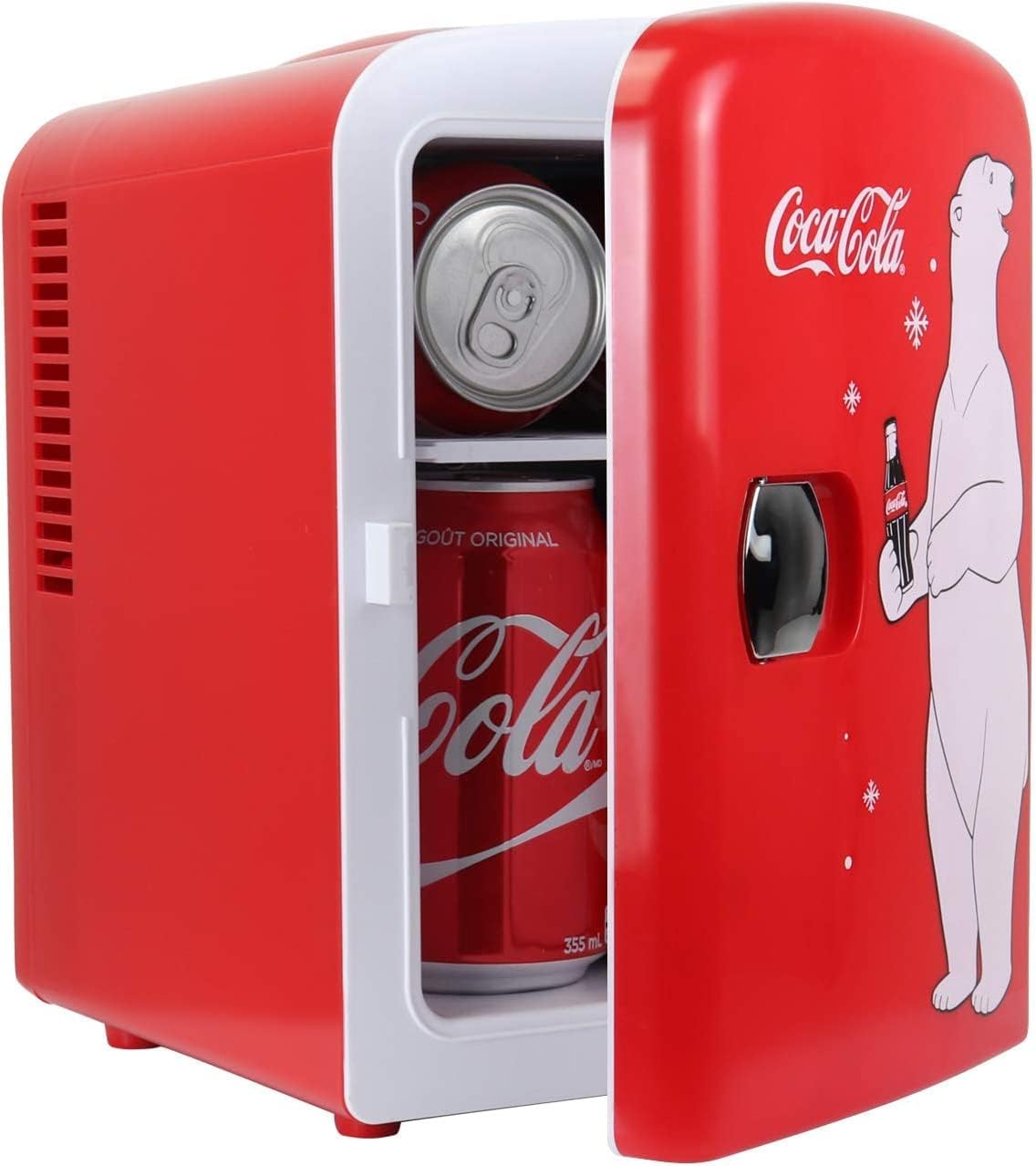 Fanta Mini Fridge For Bedrooms 4L Small Fridge 6 Can Table Top Fridge Quiet Mini Fridges For Skincare Food Drinks Kids Home Car & Travel 12v Portable Cooler Warmer Refrigerator by Coca - Cola, Orange   Import  Single ASIN  Import  Multiple ASIN ×Pr - Amazing Gadgets Outlet