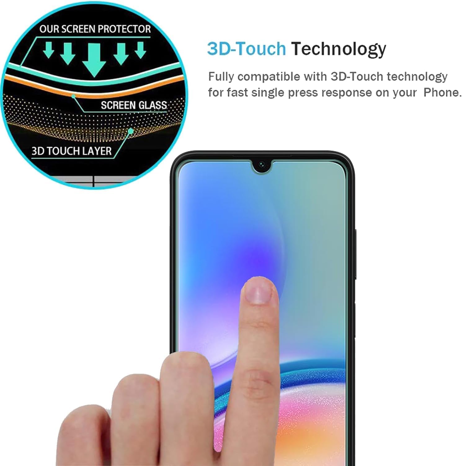 for TCL 505 Tempered Glass, Screen Protector Anti Scratch and Anti Shatter Film, [Case Friendly] HD Clear Premium, 9H Tempered Glass [Pack of 3]   Import  Single ASIN  Import  Multiple ASIN ×Product customization General Description Ga - Amazing Gadgets Outlet