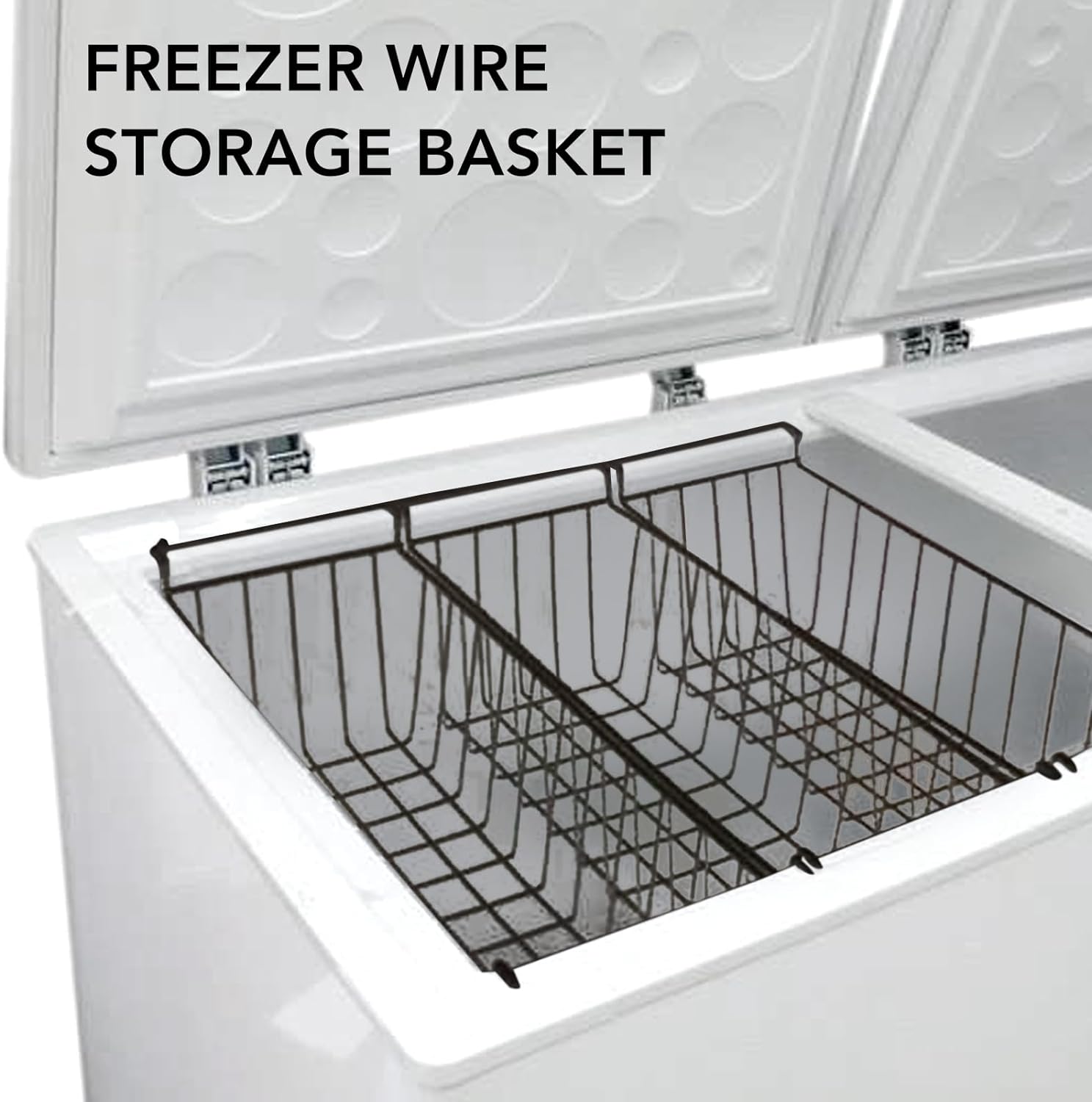 Freezer Basket, 2Pcs Chest Freezer Organizer Bins Deep Freezer Wire Basket Storage Bin with Handles, Hanging Stackable Chest Freezer Storage Baskets for Pantry Home (L 41.5cm X W   Import  Single ASIN  Import  Multiple ASIN ×Product customization - Amazing Gadgets Outlet