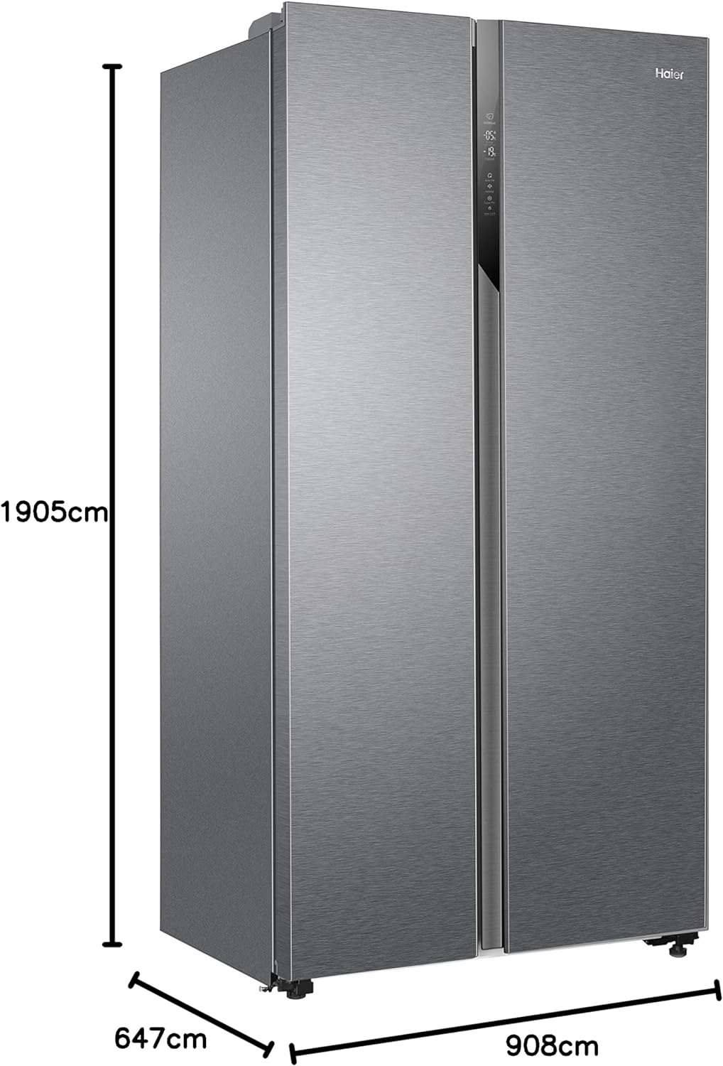 Haier HSR3918ENPG American Style Fridge Freezer, Silver, 528 L Capacity, 2 Doors, 90.8cm Wide, Silver, E Rated   Import  Single ASIN  Import  Multiple ASIN ×Product customization General Description Gallery Reviews Variations Additio - Amazing Gadgets Outlet