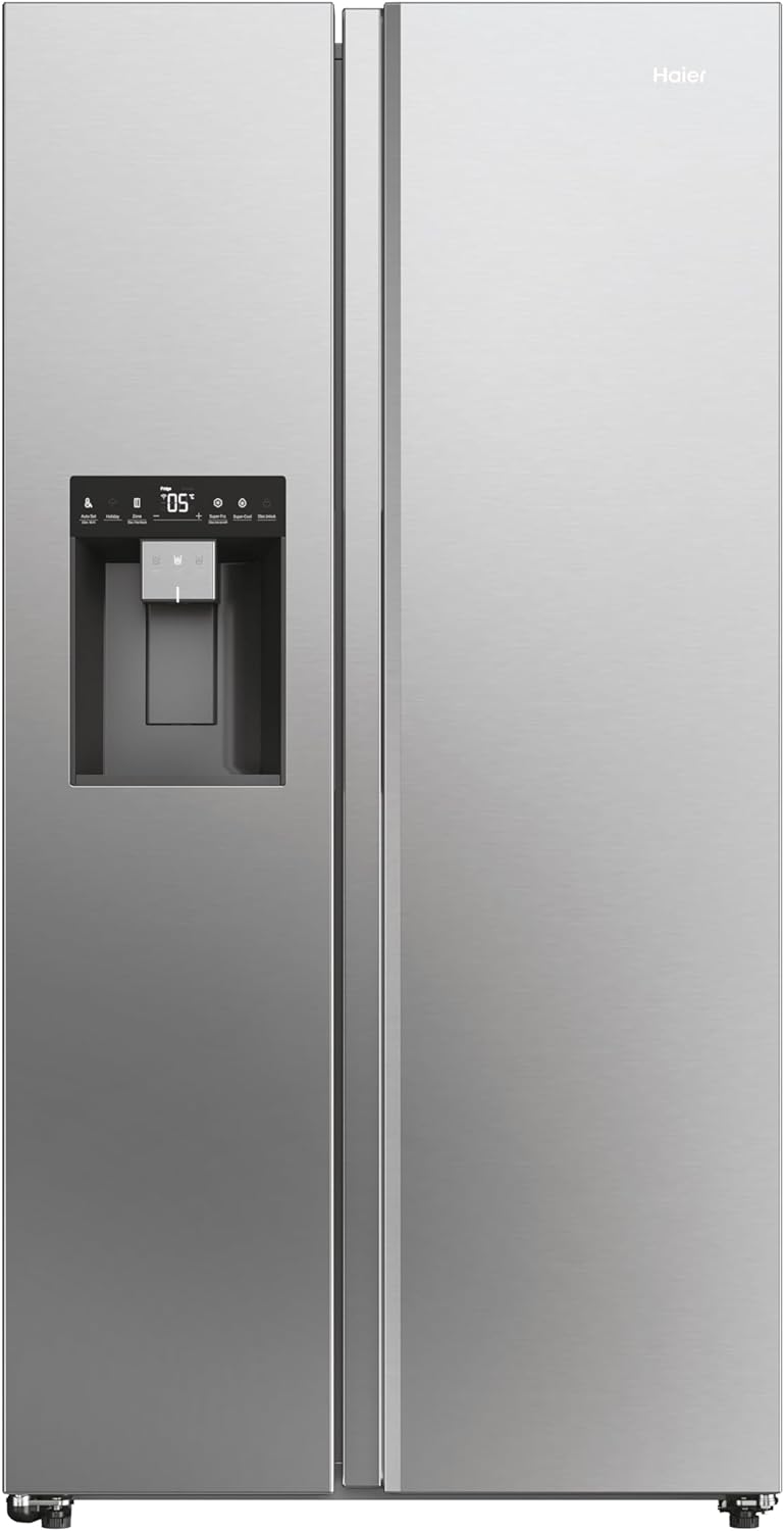Haier HSR3918ENPG American Style Fridge Freezer, Silver, 528 L Capacity, 2 Doors, 90.8cm Wide, Silver, E Rated   Import  Single ASIN  Import  Multiple ASIN ×Product customization General Description Gallery Reviews Variations Additio - Amazing Gadgets Outlet