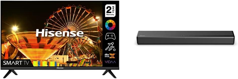 Hisense 32A4EGTUK (32 Inch) HD Smart TV, with Natural Colour Enhancer, DTS Virtual X, VIDAA U5 OS, Youtube, Netflix, Disney +, Freeview Play and WiFi (2022 NEW), Operating System VIDAA   Import  Single ASIN  Import  Multiple ASIN ×Product customi - Amazing Gadgets Outlet