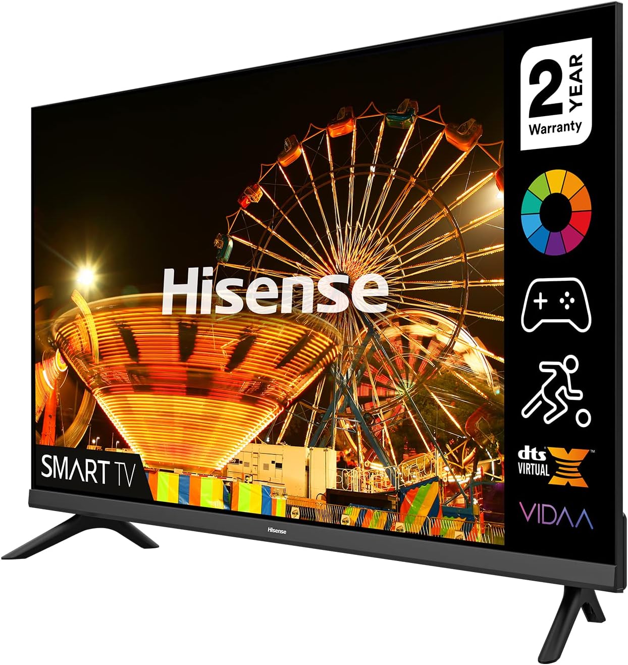 Hisense 32A4EGTUK (32 Inch) HD Smart TV, with Natural Colour Enhancer, DTS Virtual X, VIDAA U5 OS, Youtube, Netflix, Disney +, Freeview Play and WiFi (2022 NEW), Operating System VIDAA   Import  Single ASIN  Import  Multiple ASIN ×Product customi - Amazing Gadgets Outlet