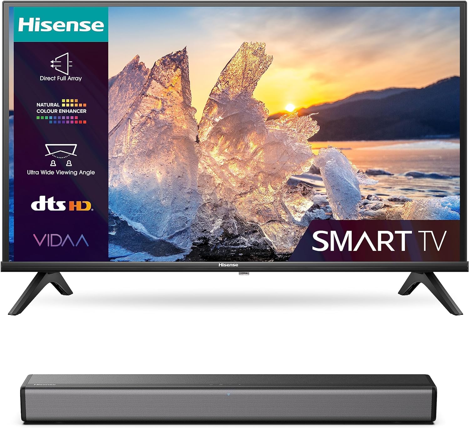 Hisense 32A4EGTUK (32 Inch) HD Smart TV, with Natural Colour Enhancer, DTS Virtual X, VIDAA U5 OS, Youtube, Netflix, Disney +, Freeview Play and WiFi (2022 NEW), Operating System VIDAA   Import  Single ASIN  Import  Multiple ASIN ×Product customi - Amazing Gadgets Outlet