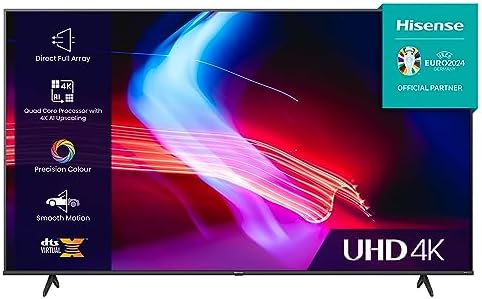 Hisense 43 Inch VIDAA Smart TV 43A6KTUK - Dolby Vision, Pixel Tuning, Voice Remote, Share to TV, and Youtube, Freeview Play, Netflix and Disney (2023 New Model), Black   Import  Single ASIN  Import  Multiple ASIN ×Product customization Gen - Amazing Gadgets Outlet