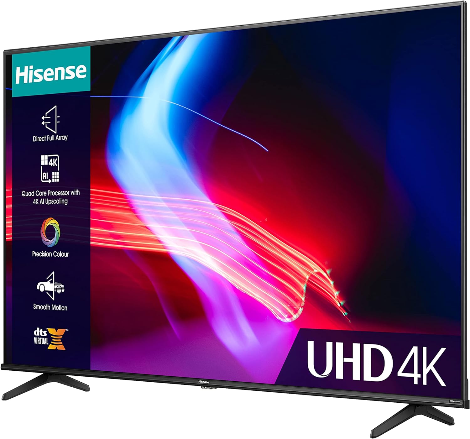 Hisense 43 Inch VIDAA Smart TV 43A6KTUK - Dolby Vision, Pixel Tuning, Voice Remote, Share to TV, and Youtube, Freeview Play, Netflix and Disney (2023 New Model), Black   Import  Single ASIN  Import  Multiple ASIN ×Product customization Gen - Amazing Gadgets Outlet