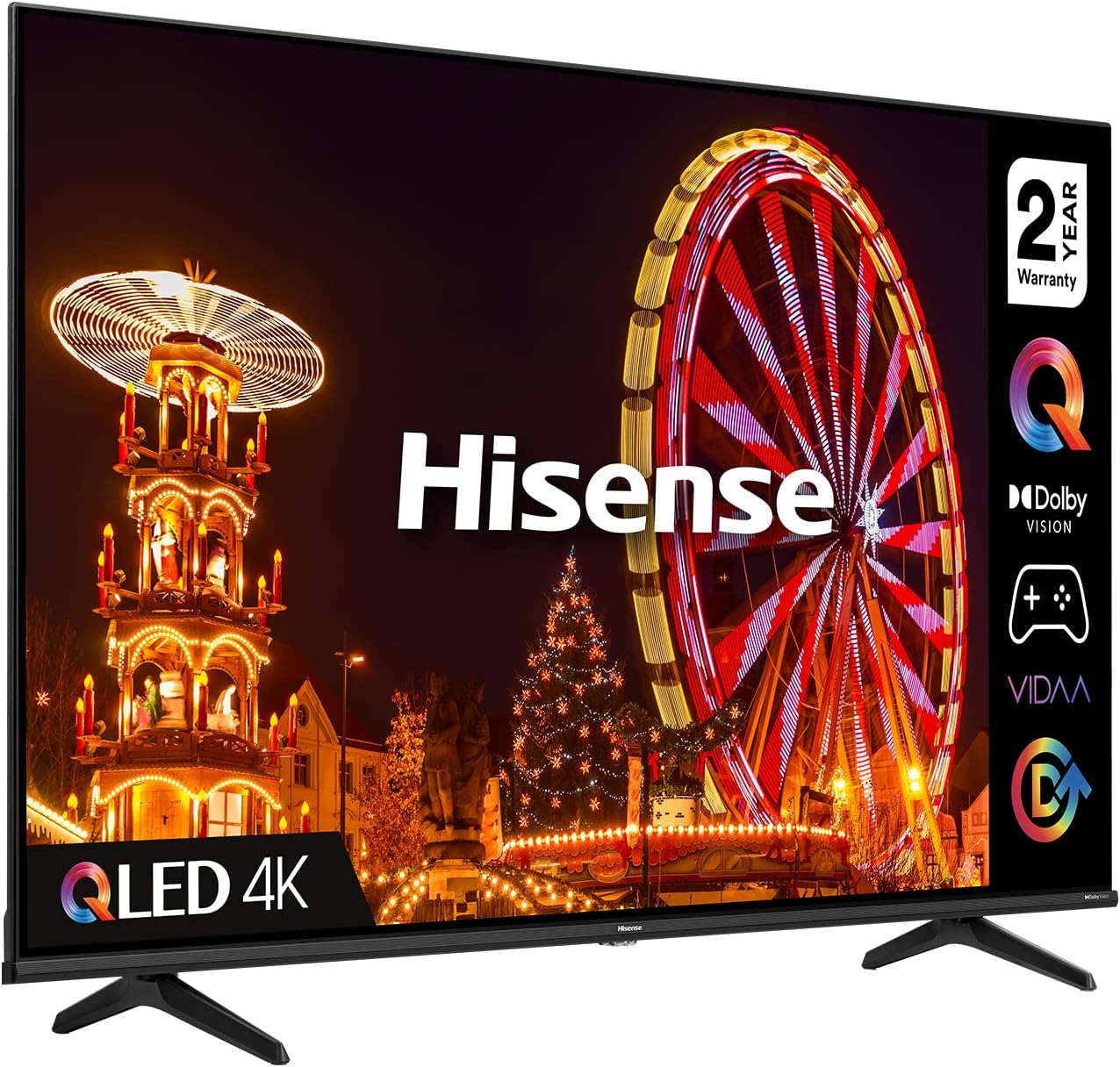 Hisense 43E77HQTUK QLED Gaming Series 43 - inch 4K UHD Dolby Vision HDR Smart TV with YouTube, Netflix, Disney + Freeview Play and Alexa Built - in, Bluetooth and WiFi, TUV Certificated (2022 NEW)   Import  Single ASIN  Import  Multiple ASIN ×Product - Amazing Gadgets Outlet