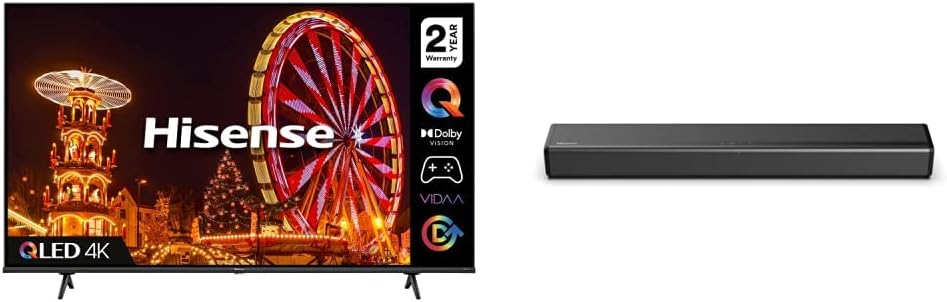 Hisense 43E77HQTUK QLED Gaming Series 43 - inch 4K UHD Dolby Vision HDR Smart TV with YouTube, Netflix, Disney + Freeview Play and Alexa Built - in, Bluetooth and WiFi, TUV Certificated (2022 NEW)   Import  Single ASIN  Import  Multiple ASIN ×Product - Amazing Gadgets Outlet