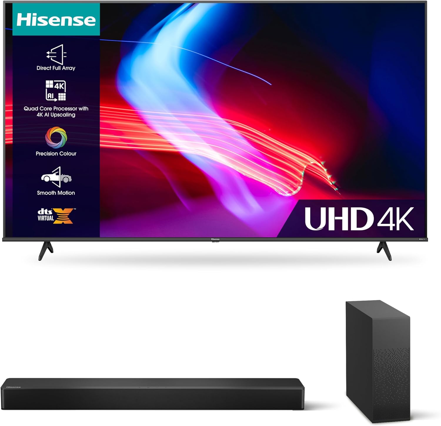 Hisense 50A6BGTUK 4K UHD Smart TV, with Dolby Vision HDR, DTS Virtual X, Youtube, Netflix, Disney +, Freeview Play and Alexa Built - in, Bluetooth WiFi (2022 New), Black, (50 Inch)   Import  Single ASIN  Import  Multiple ASIN ×Product customization - Amazing Gadgets Outlet