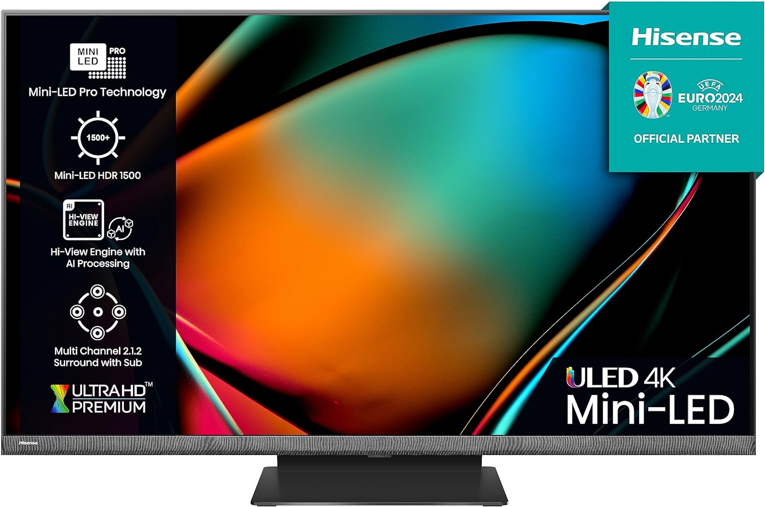 Hisense 55 Inch ULED Mini - LED Smart TV 55U7KQTUK - 144Hz VRR, HDMI 2.1, Quantum Dot Colour, Dolby Vision IQ, VIDAA, and Youtube, Freeview Play, Netflix and Disney+ (2023 New Model), Black   Import  Single ASIN  Import  Multiple ASIN ×Product cust - Amazing Gadgets Outlet