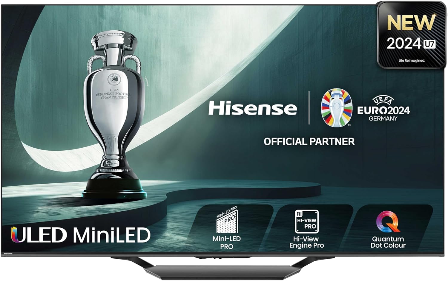 Hisense 55 Inch ULED Mini - LED Smart TV 55U7KQTUK - 144Hz VRR, HDMI 2.1, Quantum Dot Colour, Dolby Vision IQ, VIDAA, and Youtube, Freeview Play, Netflix and Disney+ (2023 New Model), Black   Import  Single ASIN  Import  Multiple ASIN ×Product cust - Amazing Gadgets Outlet