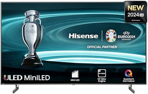 Hisense 55 Inch ULED Mini - LED Smart TV 55U7KQTUK - 144Hz VRR, HDMI 2.1, Quantum Dot Colour, Dolby Vision IQ, VIDAA, and Youtube, Freeview Play, Netflix and Disney+ (2023 New Model), Black   Import  Single ASIN  Import  Multiple ASIN ×Product cust - Amazing Gadgets Outlet