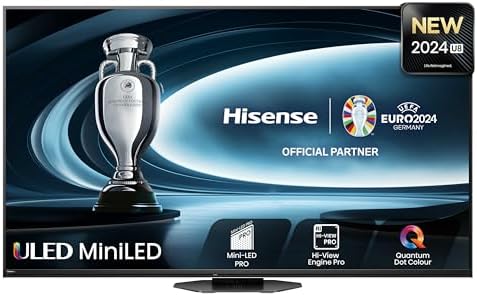 Hisense 55 Inch ULED Mini - LED Smart TV 55U7KQTUK - 144Hz VRR, HDMI 2.1, Quantum Dot Colour, Dolby Vision IQ, VIDAA, and Youtube, Freeview Play, Netflix and Disney+ (2023 New Model), Black   Import  Single ASIN  Import  Multiple ASIN ×Product cust - Amazing Gadgets Outlet