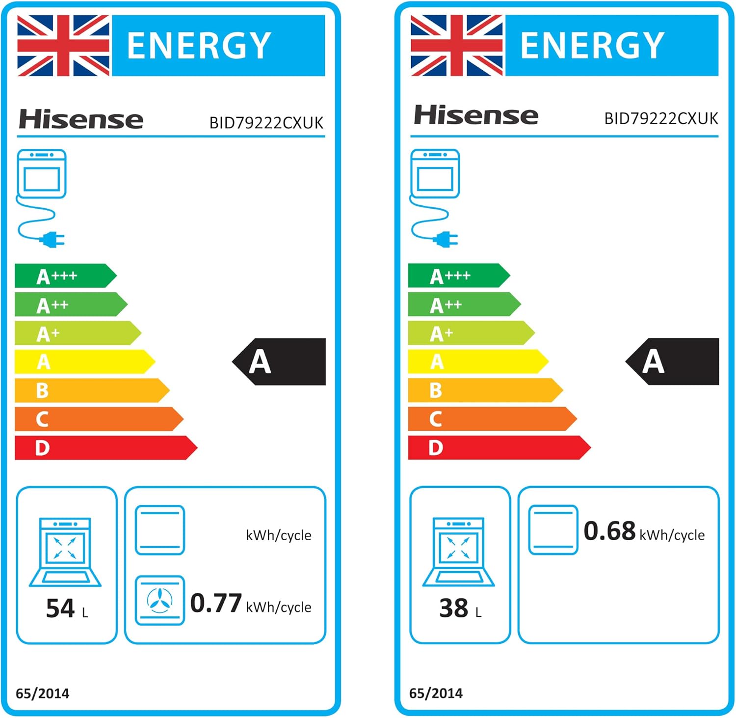 Hisense BID79222CXUK Built Under Electric Double Oven - Stainless Steel - A/A Rated, Extra Large - Amazing Gadgets Outlet