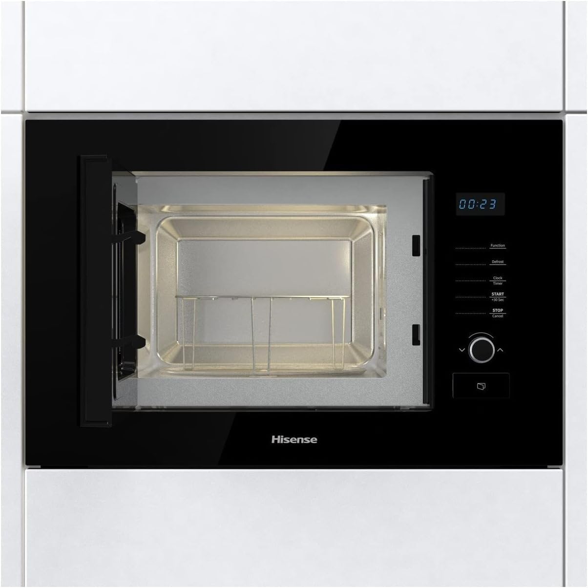 Hisense HB20MOBX5UK Integrated Built - In 20 Litre 800W Microwave oven - Black - Amazing Gadgets Outlet