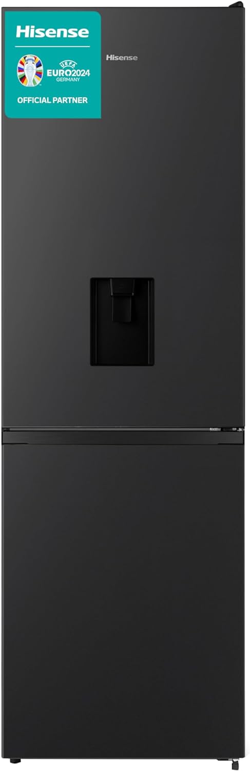 Hisense RB390N4WBE 60cm Freestanding 60/40 Fridge Freezer - 304 litre capacity - Total No Frost - Non - plumbed Water Dispenser - Black - F Rated, H186 x W59.5 x D59.0   Import  Single ASIN  Import  Multiple ASIN ×Product customization Gener - Amazing Gadgets Outlet