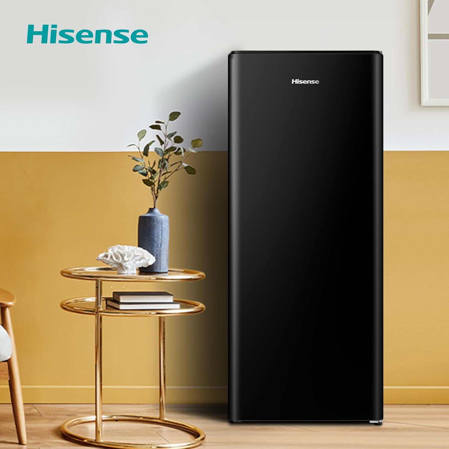 Hisense RR220D4BBE 52cm Freestanding Retro Fridge - 165 - litre capacity with 4 star Ice box - Auto Defrost - Wine Rack - Black - E Rated, H128 x W51.9 x D51.3   Import  Single ASIN  Import  Multiple ASIN ×Product customization General Desc - Amazing Gadgets Outlet