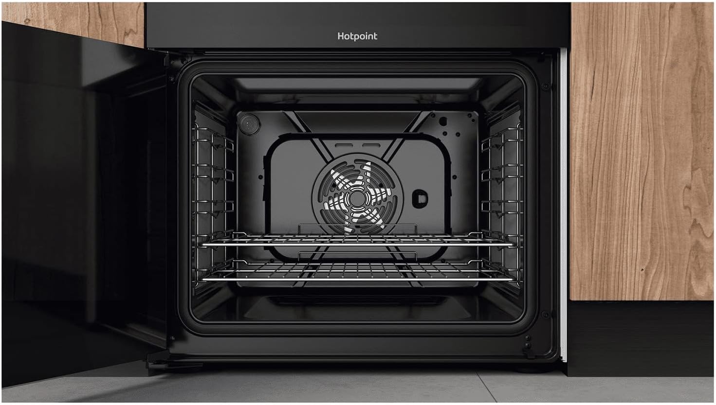 Hotpoint 60cm Double Oven Electric Cooker with Catalytic Cleaning - White - Amazing Gadgets Outlet