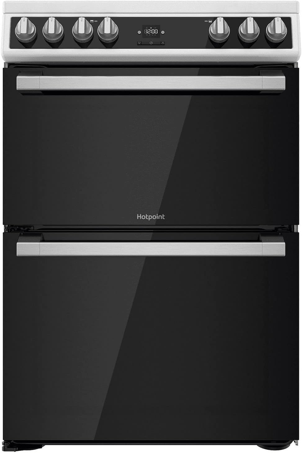 Hotpoint 60cm Double Oven Electric Cooker with Catalytic Cleaning - White - Amazing Gadgets Outlet