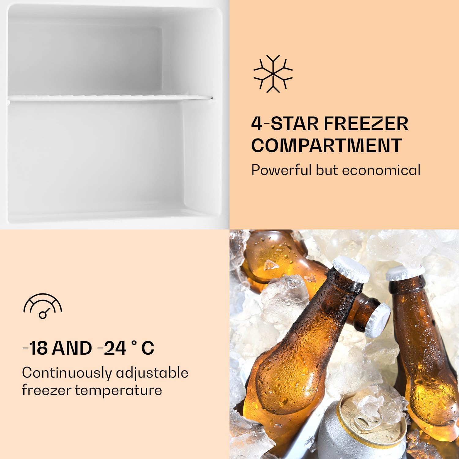 KLARSTEIN Free Standing Freezer Fridge, Compact Mini Freezer for Bedrooms, Home & Office, 35L Table Top Freezer, Energy Efficient Upright Small Freezer UK with Shelf, Mini Ice Cube Maker & Scraper   Import  Single ASIN  Import  Multiple ASIN ×Pro - Amazing Gadgets Outlet