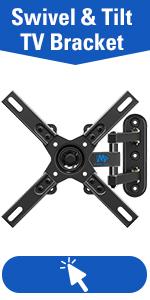 Mounting Dream TV Wall Bracket Mount for Most 10 - 26 inch TVs and Monitors with VESA 50x50mm, 75x75mm and 100x100mm up to 15 KG, Monitor Wall Mount Bracket Swivels, Tilts, 360° Rotates MD2463 - 02   Import  Single ASIN  Import  Multiple ASIN ×Produc - Amazing Gadgets Outlet