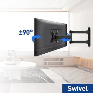 Mounting Dream TV Wall Bracket Mount for Most 10 - 26 inch TVs and Monitors with VESA 50x50mm, 75x75mm and 100x100mm up to 15 KG, Monitor Wall Mount Bracket Swivels, Tilts, 360° Rotates MD2463 - 02   Import  Single ASIN  Import  Multiple ASIN ×Produc - Amazing Gadgets Outlet