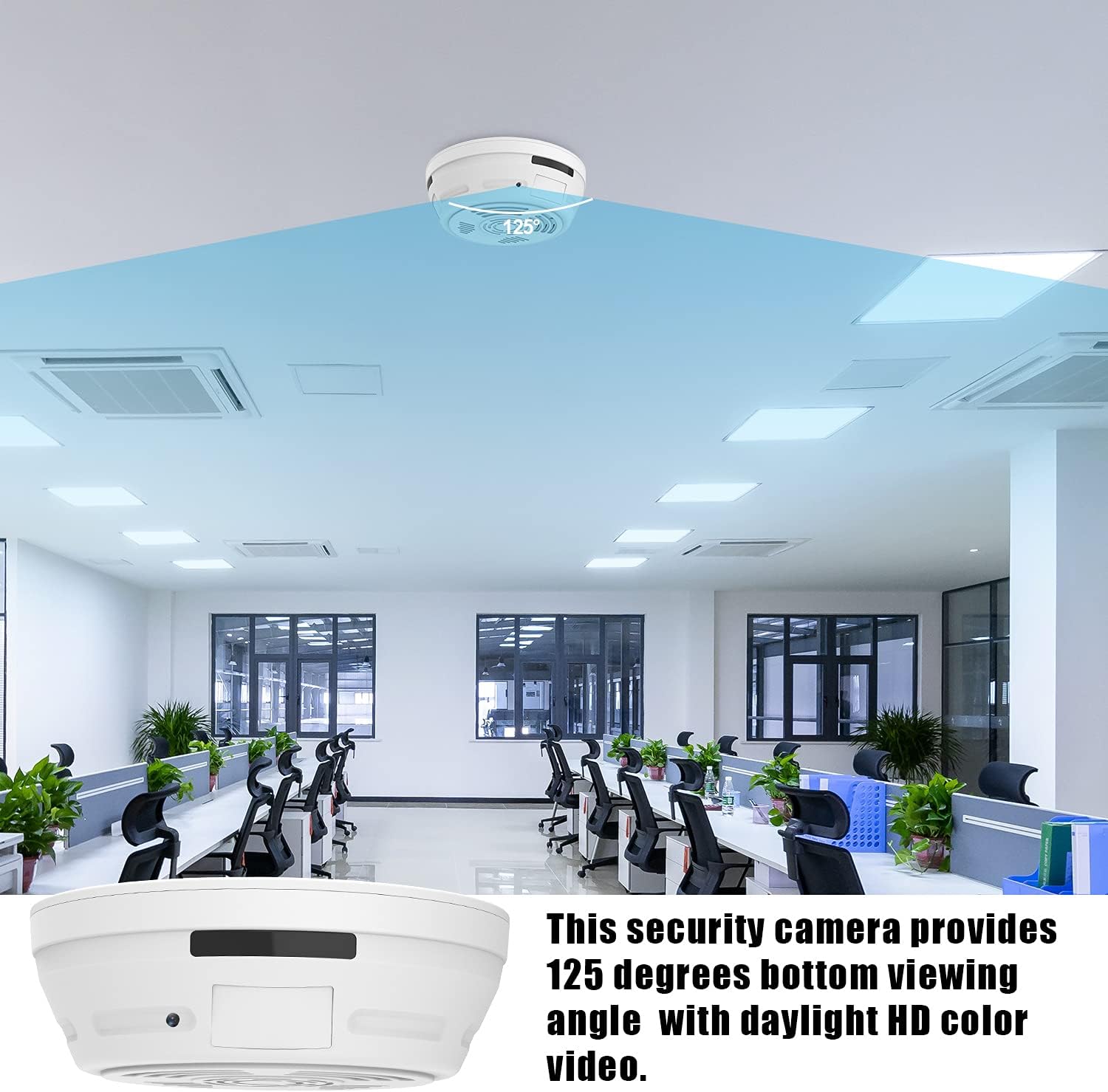 NANSHIBA Hidden Camera Smoke Detector, Spy Camera for Home Surveillance with Night Vision Motion Detection, 1080P Security Cameras Indoor Wireless, Nanny WiFi Cam, 180 Days Battery Power - Amazing Gadgets Outlet