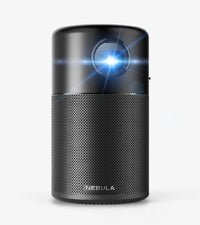 NEBULA Capsule II - Mini Projector, Portable Projector with 720p HD, 200 ANSI Lumen, Wi - Fi, DLP, 8W Speaker, 3,600+ Apps - Compact Palm - Sized Pocket Cinema for Movies - Amazing Gadgets Outlet