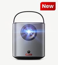 NEBULA Capsule II - Mini Projector, Portable Projector with 720p HD, 200 ANSI Lumen, Wi - Fi, DLP, 8W Speaker, 3,600+ Apps - Compact Palm - Sized Pocket Cinema for Movies - Amazing Gadgets Outlet