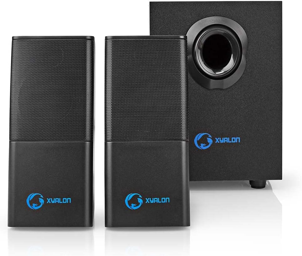 NEDIS Gaming Speakers 2.1 with Subwoofer of 33W for PC and Laptops, with USB and 3.5mm, Black - Amazing Gadgets Outlet