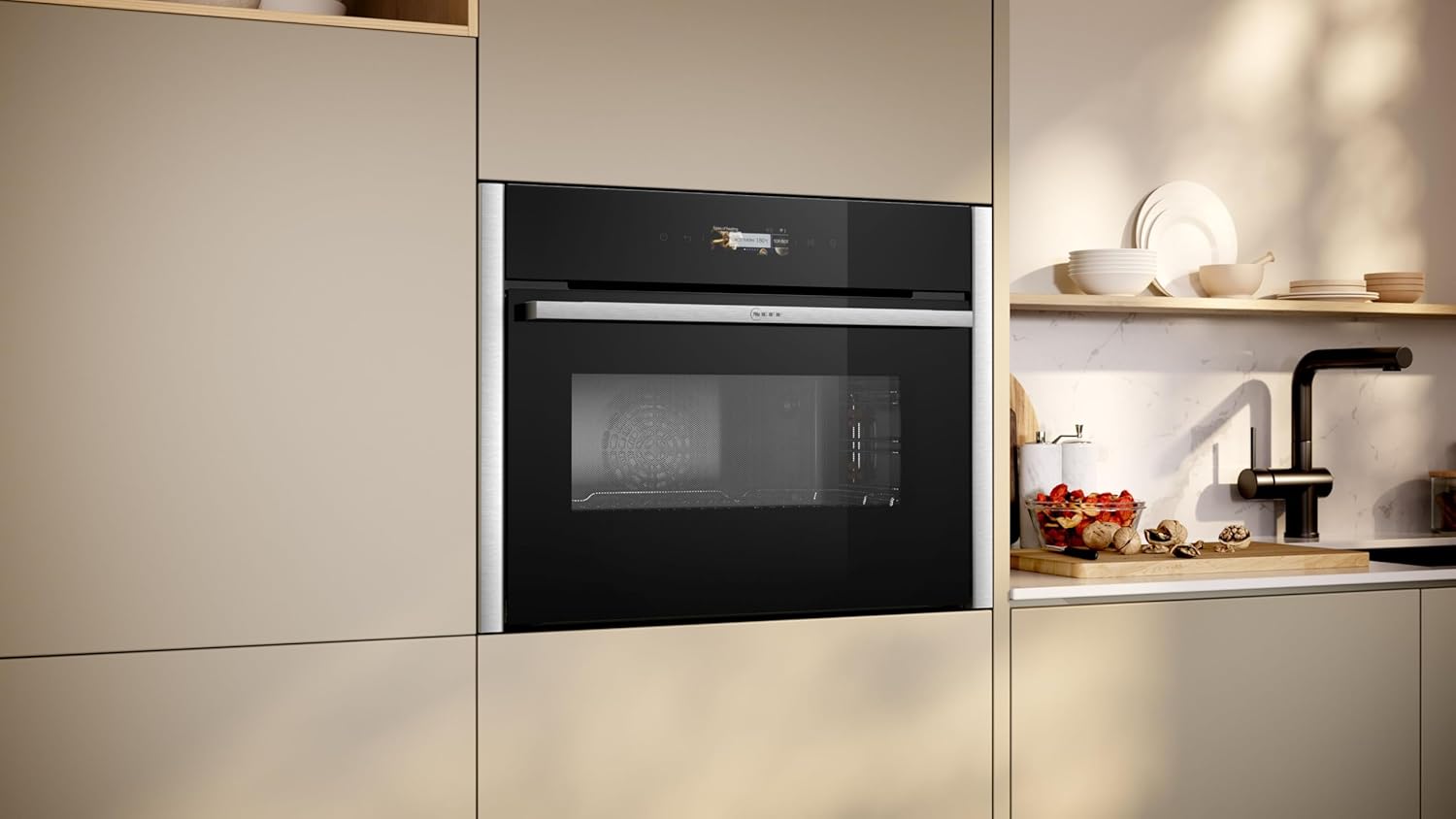 Neff C24MR21N0B N 70, Built - in compact oven with microwave function 60 x 45 cm Stainless steel - Amazing Gadgets Outlet