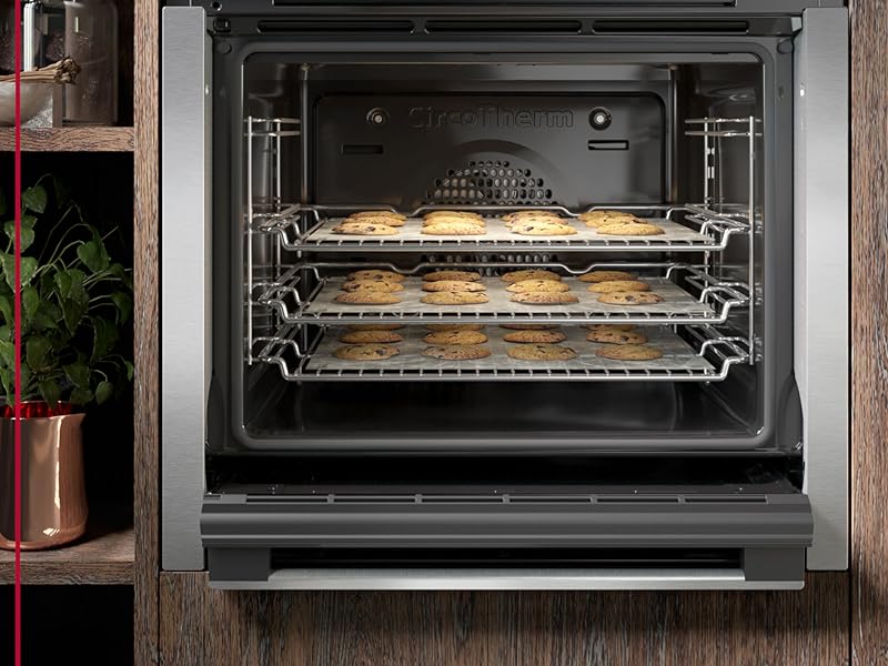 NEFF N70 B54CR71G0B Slide and Hide Single Oven with Pyrolytic Self Cleaning, CircoTherm, 3.7" Full Touch Display, Soft Open, Integrated, 60 x 60cm, Graphite Grey - Amazing Gadgets Outlet