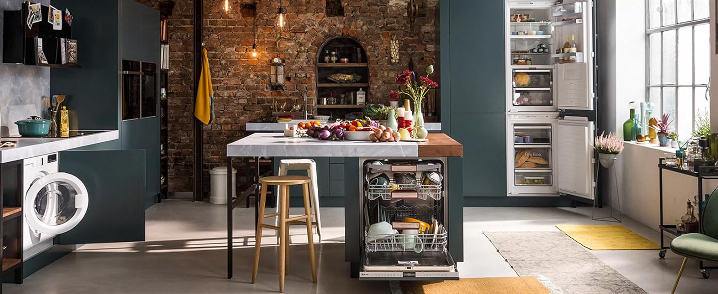 Neff S155HCX27G N50 Fully Integrated Dishwasher, 14 place settings, TimeLight, 46dB, Flex Basket, Flex Cutlery Drawer - Amazing Gadgets Outlet