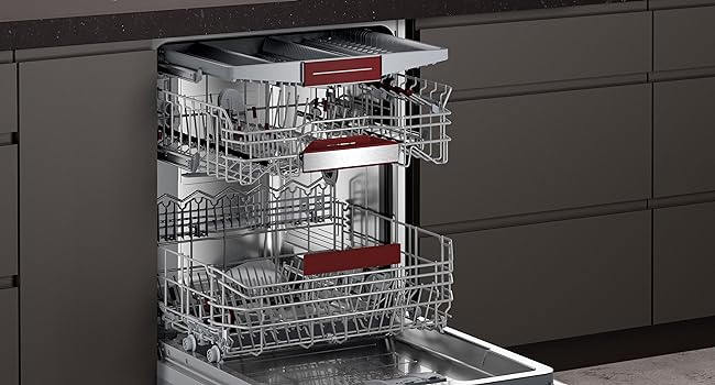 Neff S155HCX27G N50 Fully Integrated Dishwasher, 14 place settings, TimeLight, 46dB, Flex Basket, Flex Cutlery Drawer - Amazing Gadgets Outlet