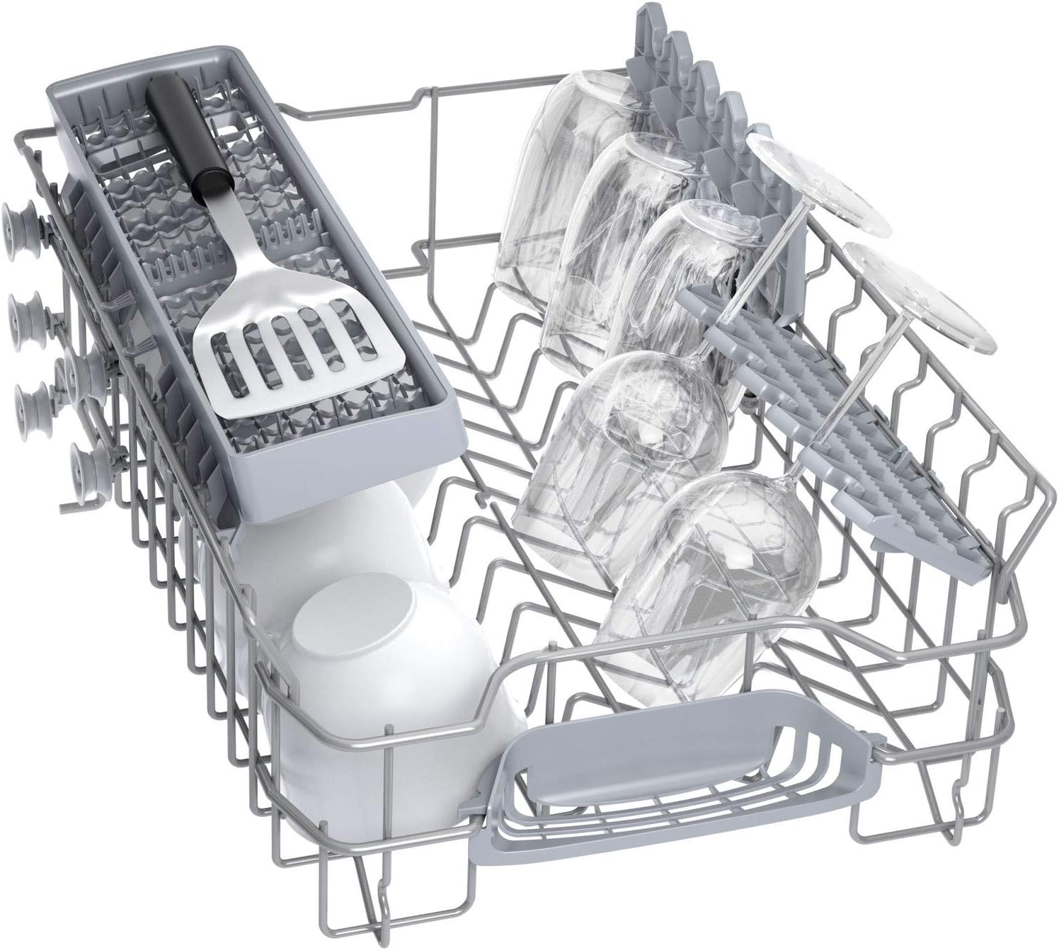 Neff S875HKX20G N50 Full Integrated Slimline Dishwasher, 9 place settings, Home Connect, Vario Hinge, Extra Dry, Flex 1 Basket, InfoLight, 24 hr Time Delay, 81.5cm height, Stainless Steel - Amazing Gadgets Outlet