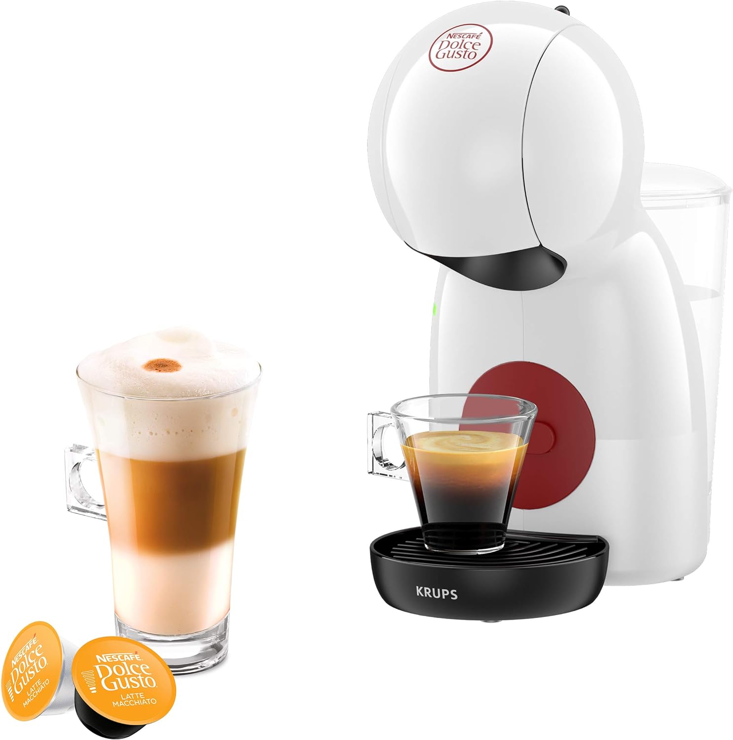 Nescafé Dolce Gusto Piccolo XS Manual Coffee Machine, Espresso, Cappuccino and More, Black by KRUPS - Amazing Gadgets Outlet