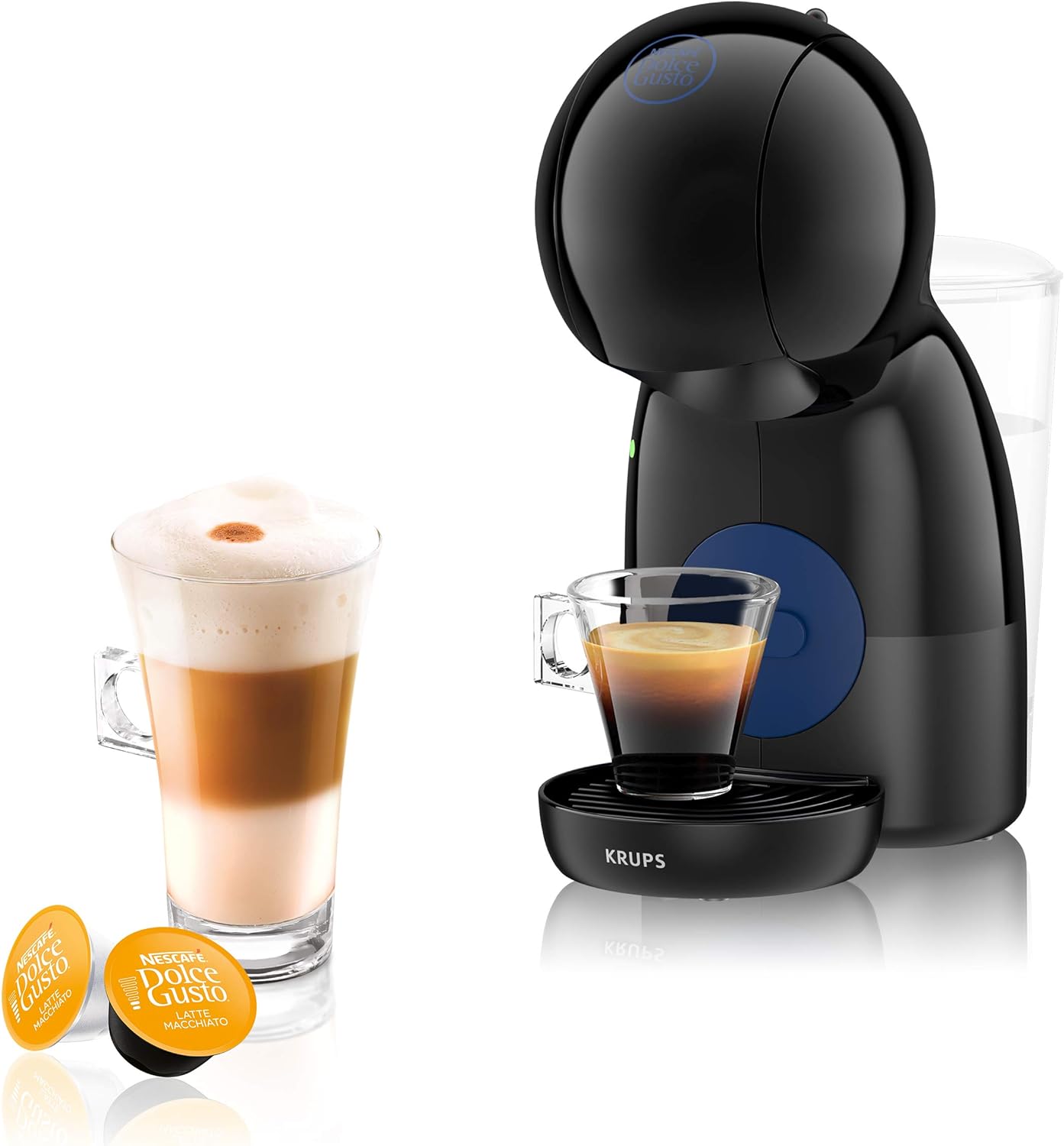 Nescafé Dolce Gusto Piccolo XS Manual Coffee Machine, Espresso, Cappuccino and More, Black by KRUPS - Amazing Gadgets Outlet