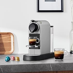 Nespresso Citiz Automatic Pod coffee machine for Americano, Decaf, Espresso by Krups in Silver - Amazing Gadgets Outlet