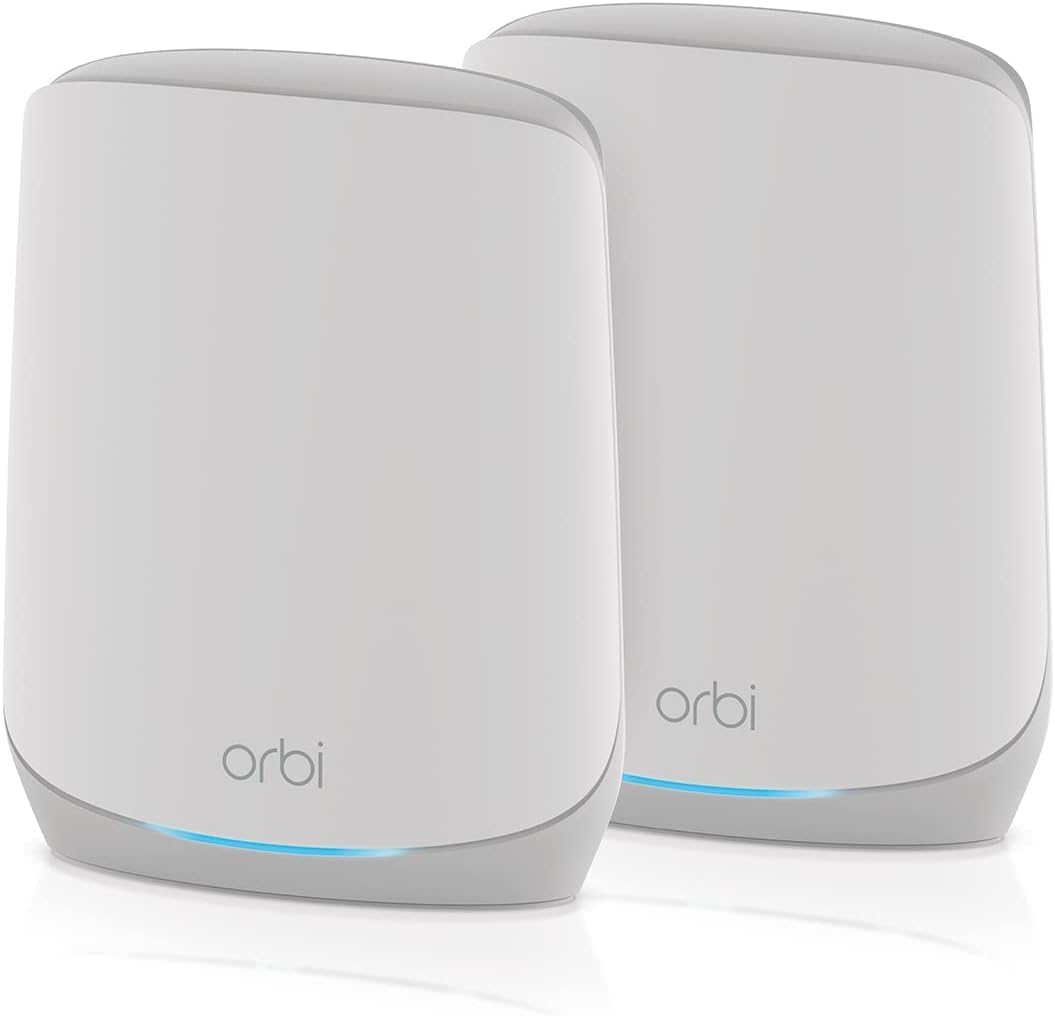 NETGEAR Orbi Mesh WiFi 6 System (RBK763S) , Mesh Router & 2 Extenders , Cover Every Room, Up To 6,000 Sq Ft , Improve WiFi Speeds up to 5.4 Gbps & 75 devices , Simple App Set Up - Amazing Gadgets Outlet