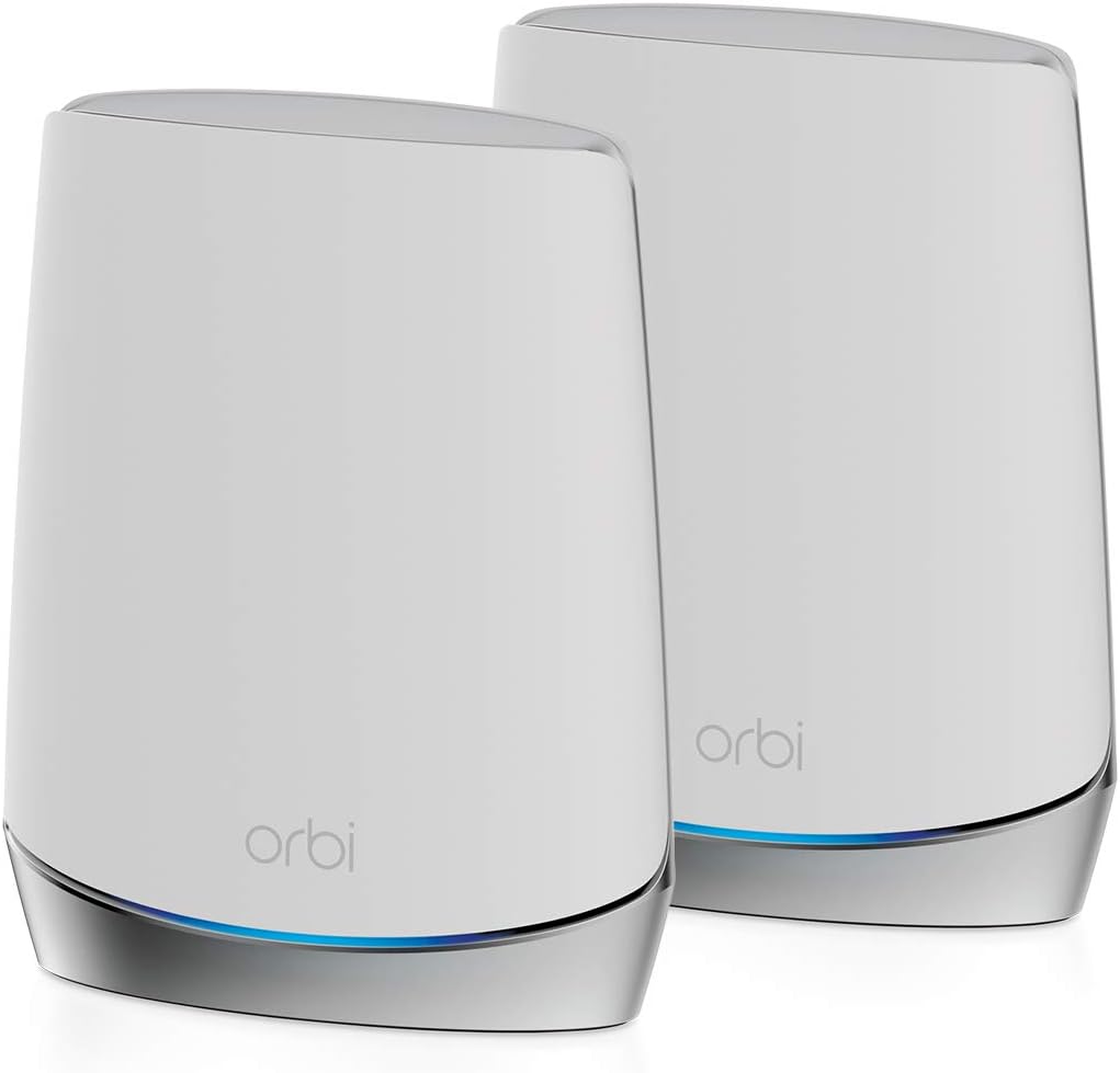 NETGEAR Orbi Mesh WiFi 6 System (RBK763S) , Mesh Router & 2 Extenders , Cover Every Room, Up To 6,000 Sq Ft , Improve WiFi Speeds up to 5.4 Gbps & 75 devices , Simple App Set Up - Amazing Gadgets Outlet