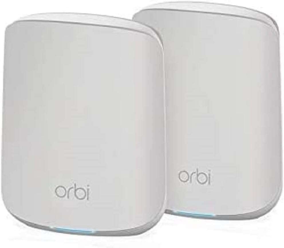 NETGEAR Orbi Mesh WiFi 6 System (RBK763S) , Mesh Router & 2 Extenders , Cover Every Room, Up To 6,000 Sq Ft , Improve WiFi Speeds up to 5.4 Gbps & 75 devices , Simple App Set Up - Amazing Gadgets Outlet