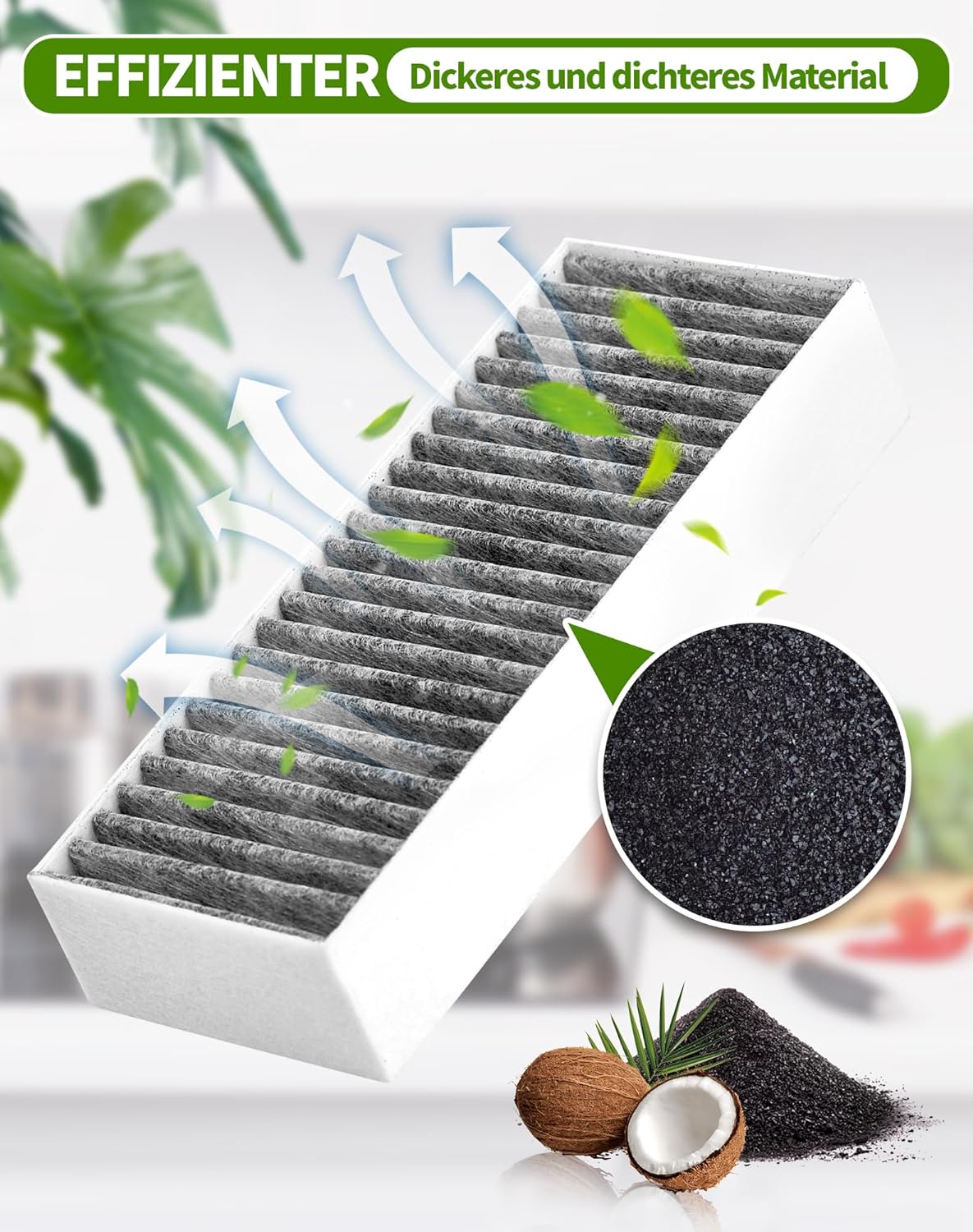 NETONDA Set of 4 Activated Carbon Filters for Cooker Hood Filter Siemens HZ9VRCR0 / Bosch HEZ9VRCR0 / Neff Z821VR0 / Gaggenau CA282111 / Constructa CZ9VRCR0, Recirculation Replacement Filter - Amazing Gadgets Outlet