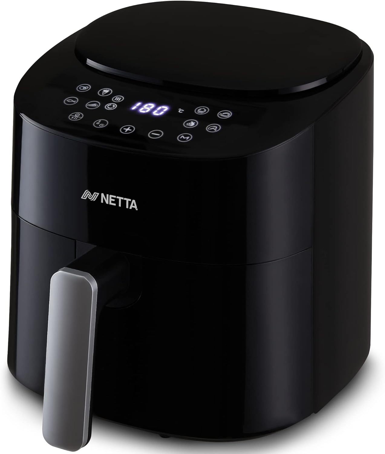 NETTA Air Fryer 7.2L - Adjustable Temperature Control and Timer - Removable Shelf - Rapid Air Circulation - Healthier Oil - Free Cooking at Home - 1800W - Amazing Gadgets Outlet