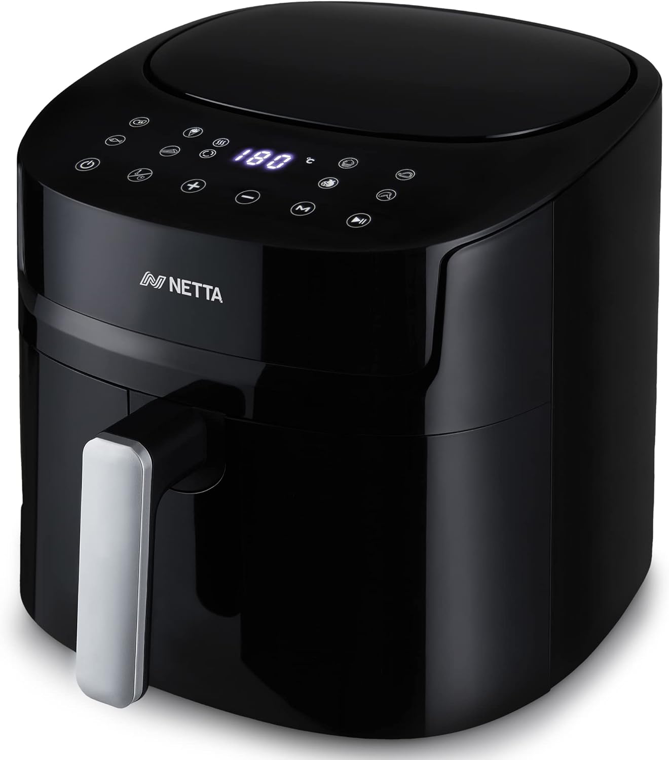 NETTA Air Fryer 7.2L - Adjustable Temperature Control and Timer - Removable Shelf - Rapid Air Circulation - Healthier Oil - Free Cooking at Home - 1800W - Amazing Gadgets Outlet