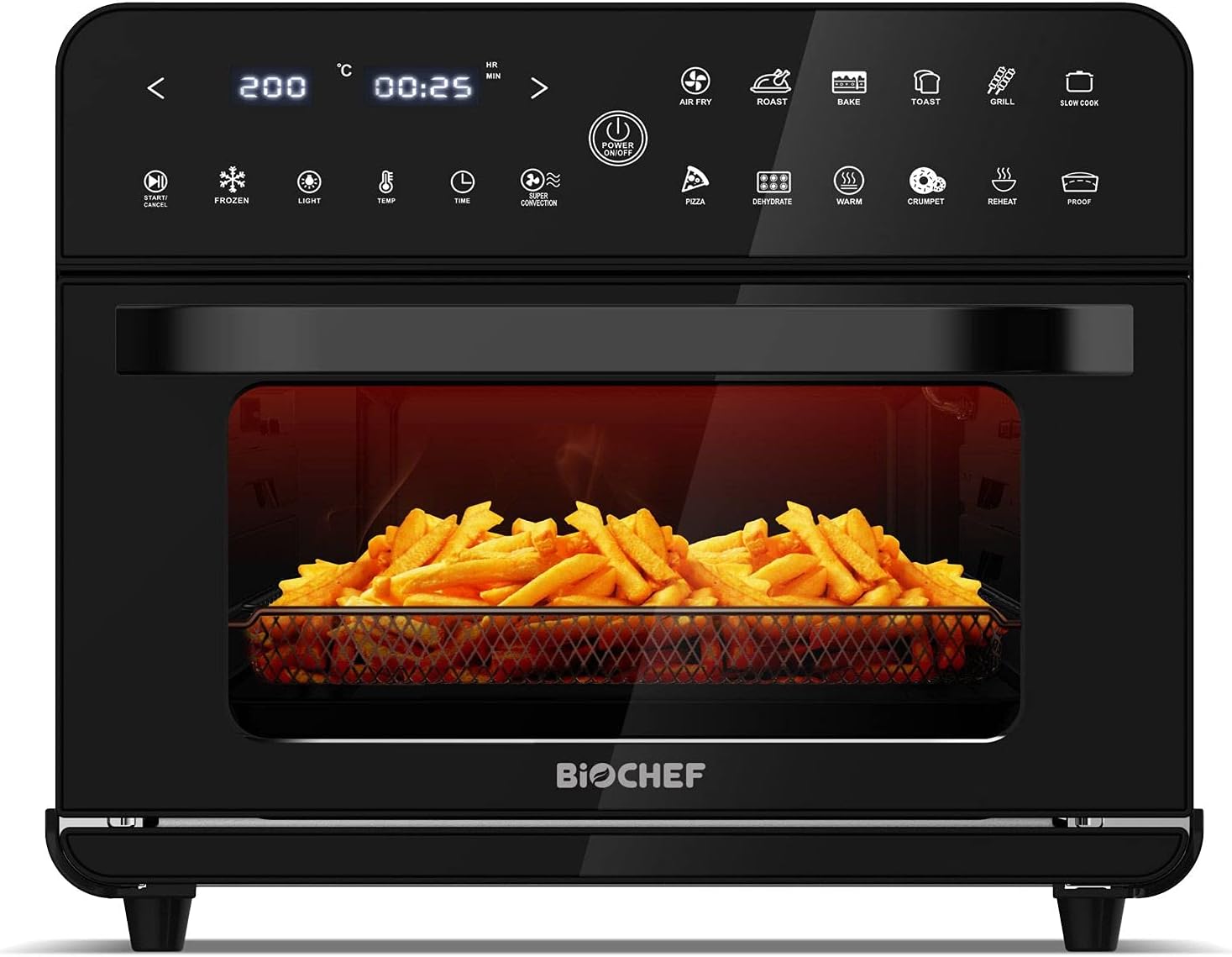 NEW - BioChef Air Fryer Multi Oven | 25L Large Capacity | 12 Built In Smart Presets | Easy Clean Design… - Amazing Gadgets Outlet