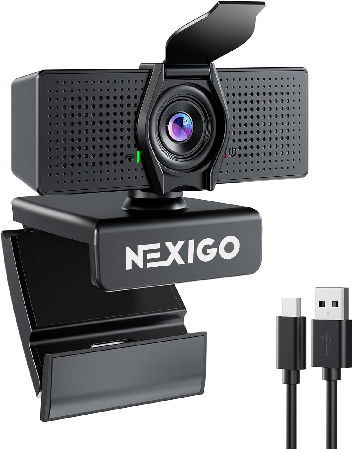 NexiGo N60 1080P Webcam with Microphone, Adjustable FOV, Zoom, Software Control & Privacy Cover, USB HD Computer Web Camera, Plug and Play, for Zoom/Skype/Teams, Conferencing and Video Calling - Amazing Gadgets Outlet